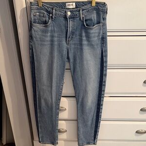 Agolde Women's Light Blue Jeans With Stripe Size 29